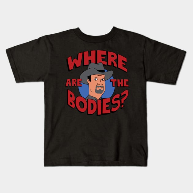 Where Bodies Kids T-Shirt by ProvinsiLampung